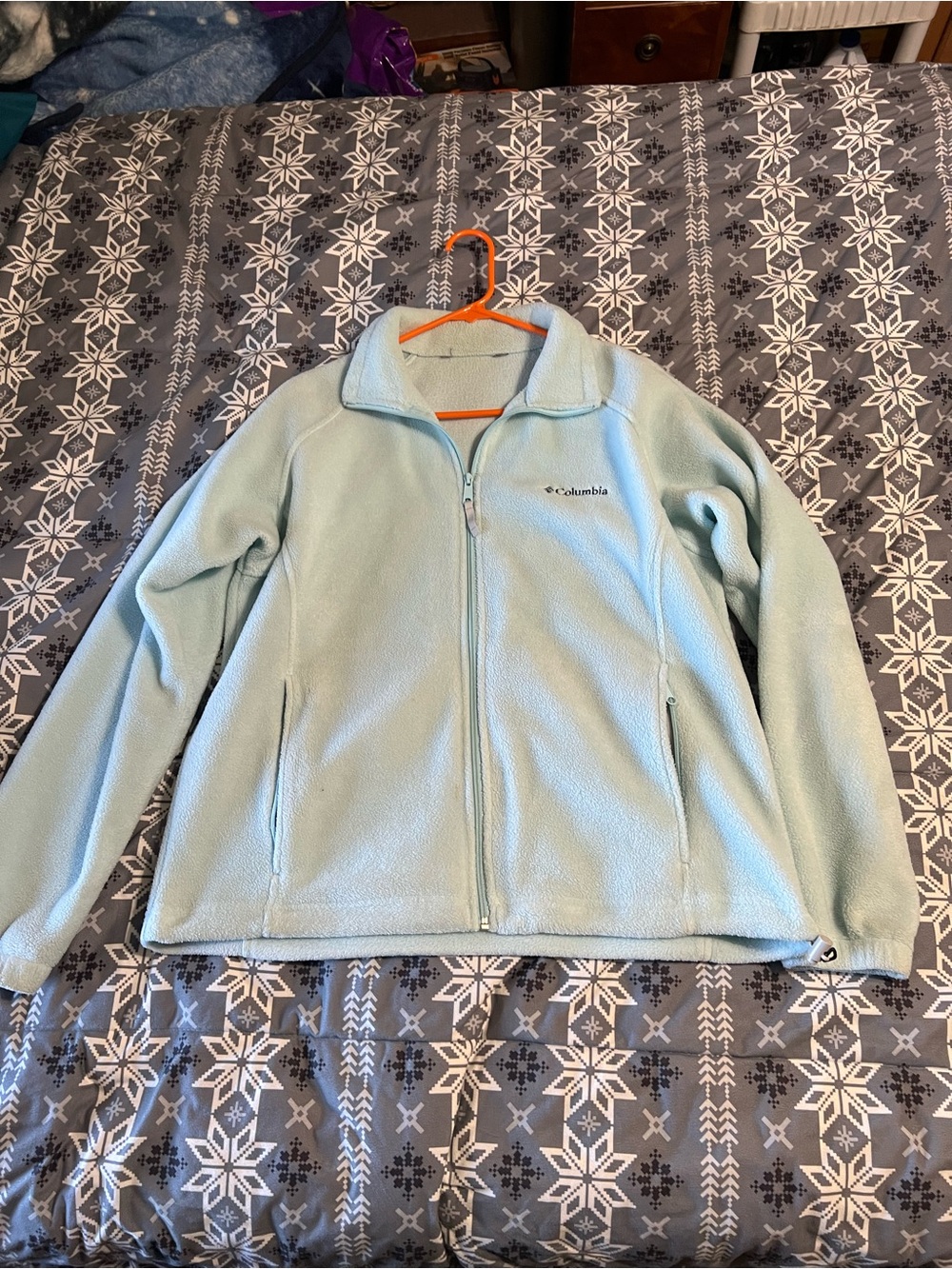 Columbia Light Blue Kids' Full-Zip Fleece Jacket